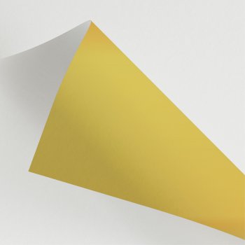 POLI PEROLIZADO ELITE 40mc DUPLA FACE LISO 58cm x 58cm Pacote 25 Folhas BRANCO / OURO