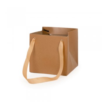 SACOLA QUADRADA IMPERMEÁVEL . 15X15X15CM 01 PEÇA KRAFT