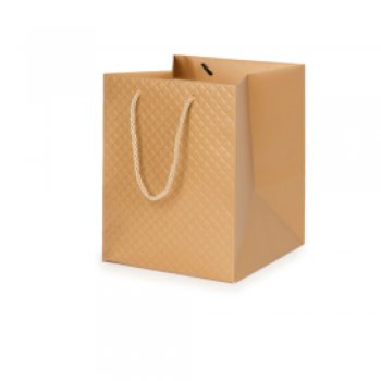 SACOLA BRIGITTE BAKERY 20cm x 20cm x 20cm 1 Peça OURO