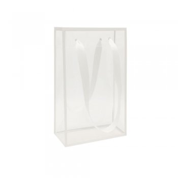 SACOLA LILLE BORDA 34cm x 9cm x 13cm Pacote 10 Peças BRANCA
