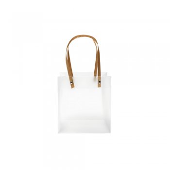 SACOLA LILLE ALÇA COURINO 20cm x 9cm x 15cm Pacote 10 Peças NUDE