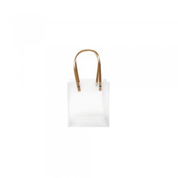 SACOLA LILLE ALÇA COURINO 15cm x 7cm x 13,5cm Pacote 10 Peças NUDE
