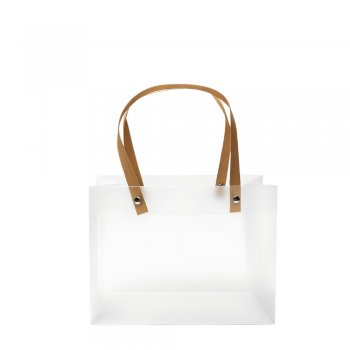 SACOLA LILLE ALÇA COURINO . 25cm x 10cm x 20cm Pacote 10 Peças NUDE