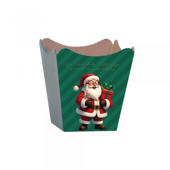CACHEPOT PAPER . DOCE NATAL Pote 11 (11cm x 11cm x 9cm) Pacote 10 Peças .