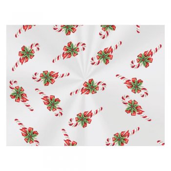 SACO TRANSPARENTE DECORADO DOCE NATAL 10cm x 15cm Pacote 50 Peças .