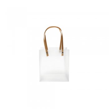 SACOLA LILLE ALÇA COURINO 20cm x 8,5cm x 17cm Pacote 10 Peças NUDE