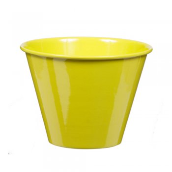 CACHEPOT ALUMÍNIO . . Pote 15 1 PEÇA AMARELO