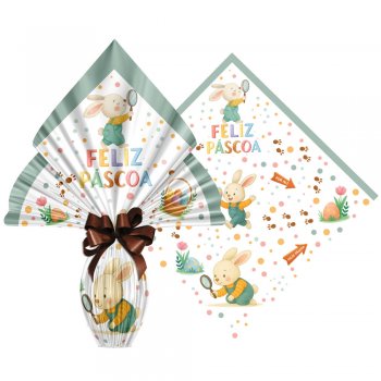 POLI PEROLIZADO PRATIC CAÇA AOS OVOS 24cm x 24cm Pacote 25 Peças .