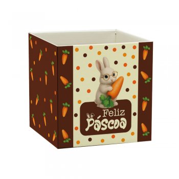 CACHEPOT PAPER POTE 11 QUADRADO COELHO BRULÉE 10un