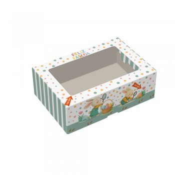 CAIXA PRACTICE 6 DOCES COM VISOR CAÇA AOS OVOS 12cmX8cmX4cm 10un