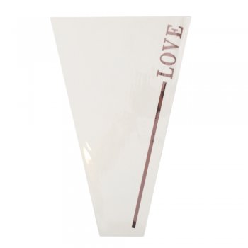 BOUQUET CONE VIVACE LOVE 28cm X 9cm X 44cm 30un