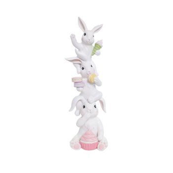 TORRE COELHO DEC C/ DOCES BCO/LJA 44CM ( PASTRIES) C/1UN 1099894