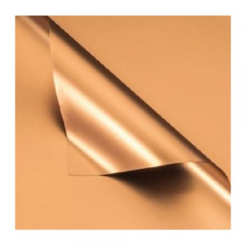 POLI METALIZADO PLATINUM 50MC DUPLA FACE LISO 70cm X 70cm PACOTE 20 FOLHAS BRONZE JCZ008
