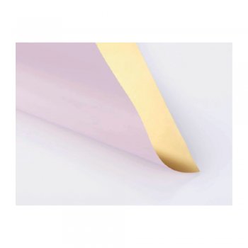 POLI MATTE PLATINUM 50MC DUPLA FACE LISO 70cm X 70cm PACOTE 20 FOLHAS LOTUS / OURO LJSY001