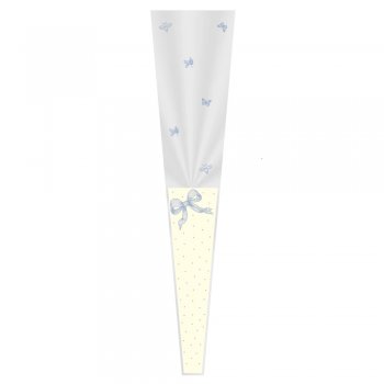 BOTÃO CONE  DECORADO CHARLOTTE 12cm x 3cm x 50cm Pacote 100 Peças