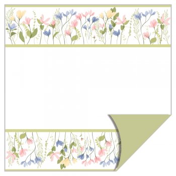 POLI PEROLIZADO ELITE 40mc DUPLA FACE JARDIM 58cm x 58cm PACOTE 25 Folhas