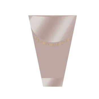 BOUQUET CONE VIVACE ONLY ONE 28cm x 11cm x 41cm Pacote 10 Peças NUDE