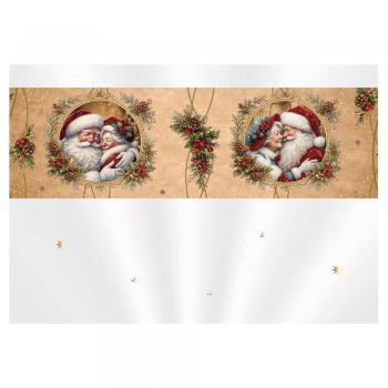 SACO TRANSPARENTE CESTA MAGIA DE NATAL 35cm x 59cm Pacote 50 Peças .