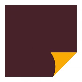 POLI PEROLIZADO ELITE 40mc DUPLA FACE LISO 49cm x 69cm Pacote 25 Folhas MARROM / MANGO