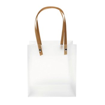 SACOLA LILLE ALÇA KRAFT 22cm x 10cm x 30cm Pacote 10 Peças NUDE