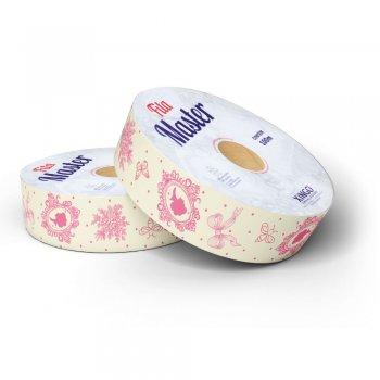 FITA MASTER DECORADA CHARLOTTE 32mm X 100m 1 Rolo ROSÊ