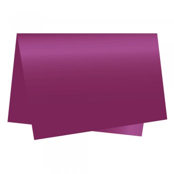 PAPEL DE SEDA LISO . 50cm x 70cm Pacote 100 Folhas FÚCSIA