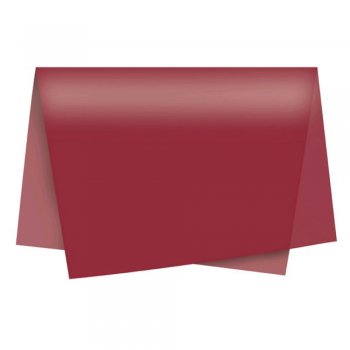 PAPEL DE SEDA LISO . 50cm x 70cm Pacote 100 Folhas VINHO
