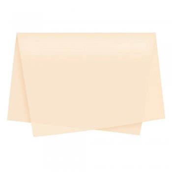 POLI SUJINHO LISO 49cm x 69cm Pacote 50 Folhas CREME
