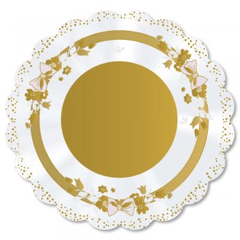 POLI REDONDO LAÇO Ø 68cm Pacote 50 Folhas OURO