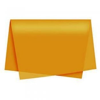 POLI SUJINHO LISO 49cm x 69cm Pacote 50 Folhas LARANJA